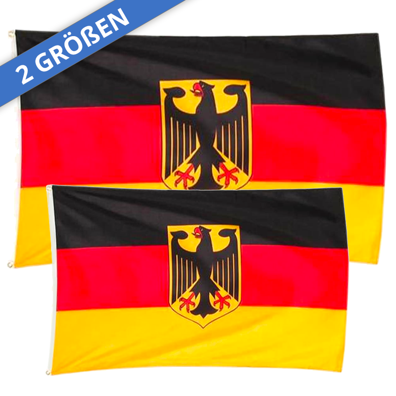 Deutschland Fahnen in 2 Größen erhältlich